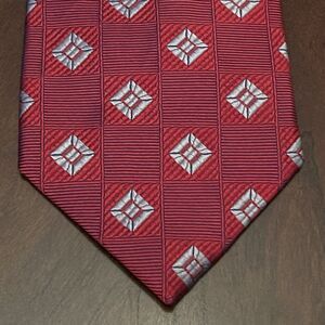 Jos. A. Bank Executive Collection Red Imported Silk Men’s Neck Tie Made In China